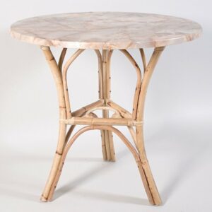 Foto van Rotan tafel (incl. tafelplantje)